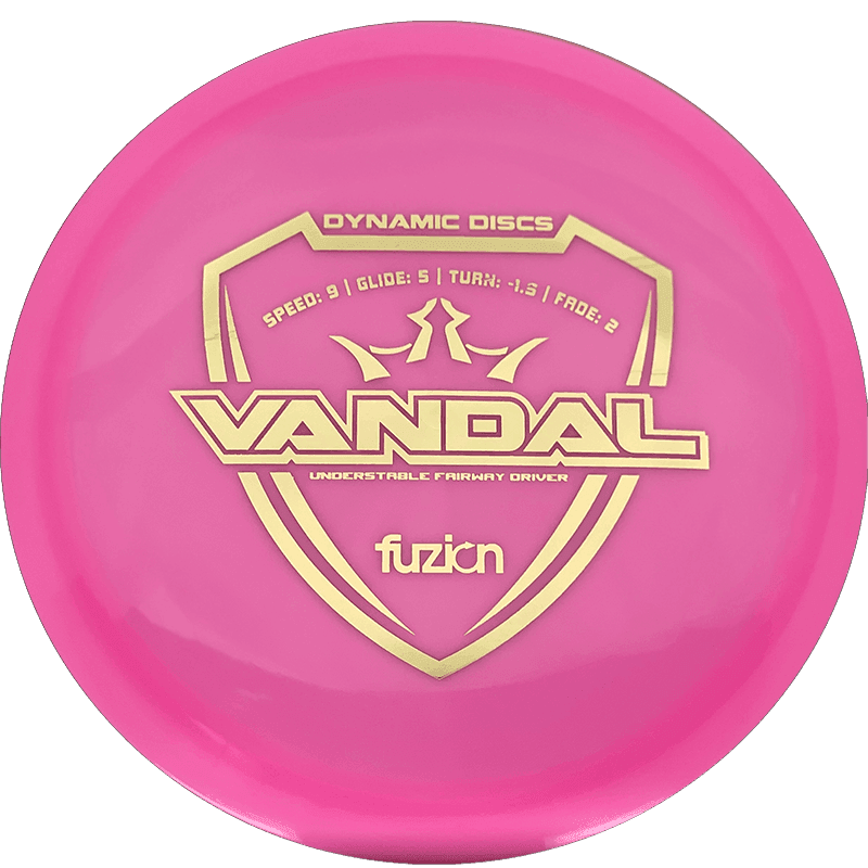 173g - Pink (Gold) Fuzion Dynamic Discs Vandal - Skyline Disc Golf