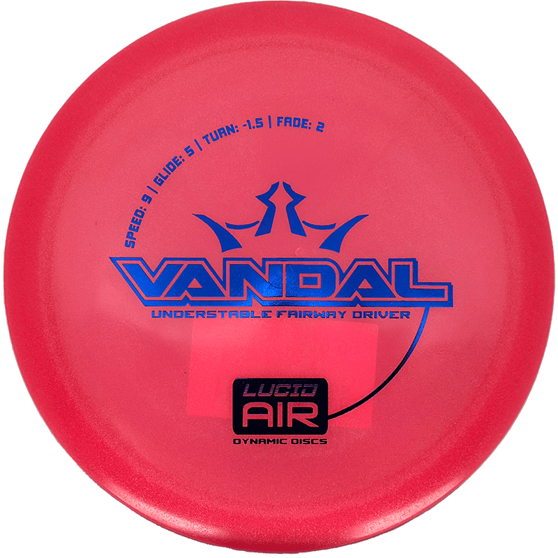 158g - Pink (Blue Foil) Lucid Air Dynamic Discs Vandal - Skyline Disc Golf