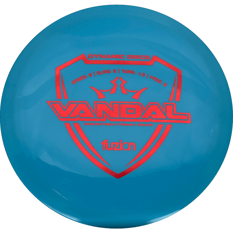 Dynamic Discs Vandal Dynamic Discs Vandal - Fuzion / 173g - Light Blue (Red Foil) - Skyline Disc Golf