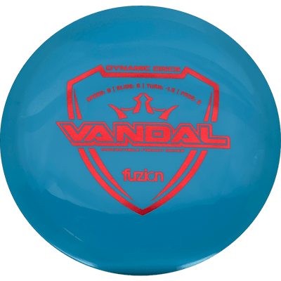 Dynamic Discs Vandal Dynamic Discs Vandal - Fuzion / 173g - Light Blue (Red Foil) - Skyline Disc Golf