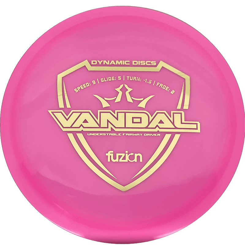 Dynamic Discs Vandal Dynamic Discs Vandal - Fuzion / 173g - Pink (Gold) - Skyline Disc Golf