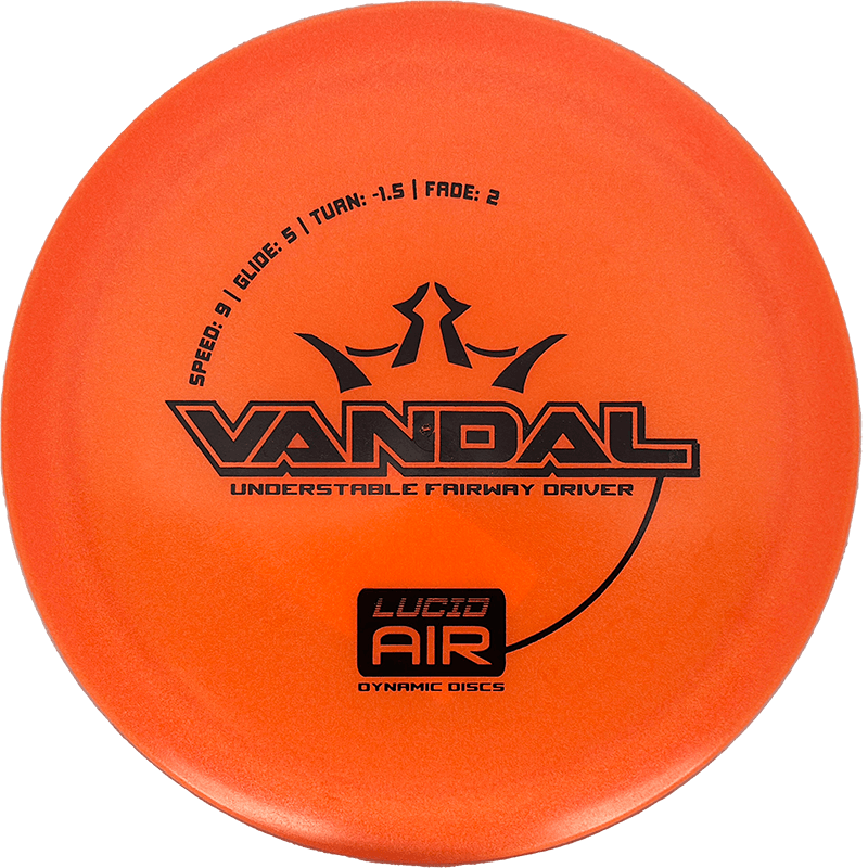 Dynamic Discs Vandal Dynamic Discs Vandal - Lucid Air / 158g - Orange (Black) - Skyline Disc Golf