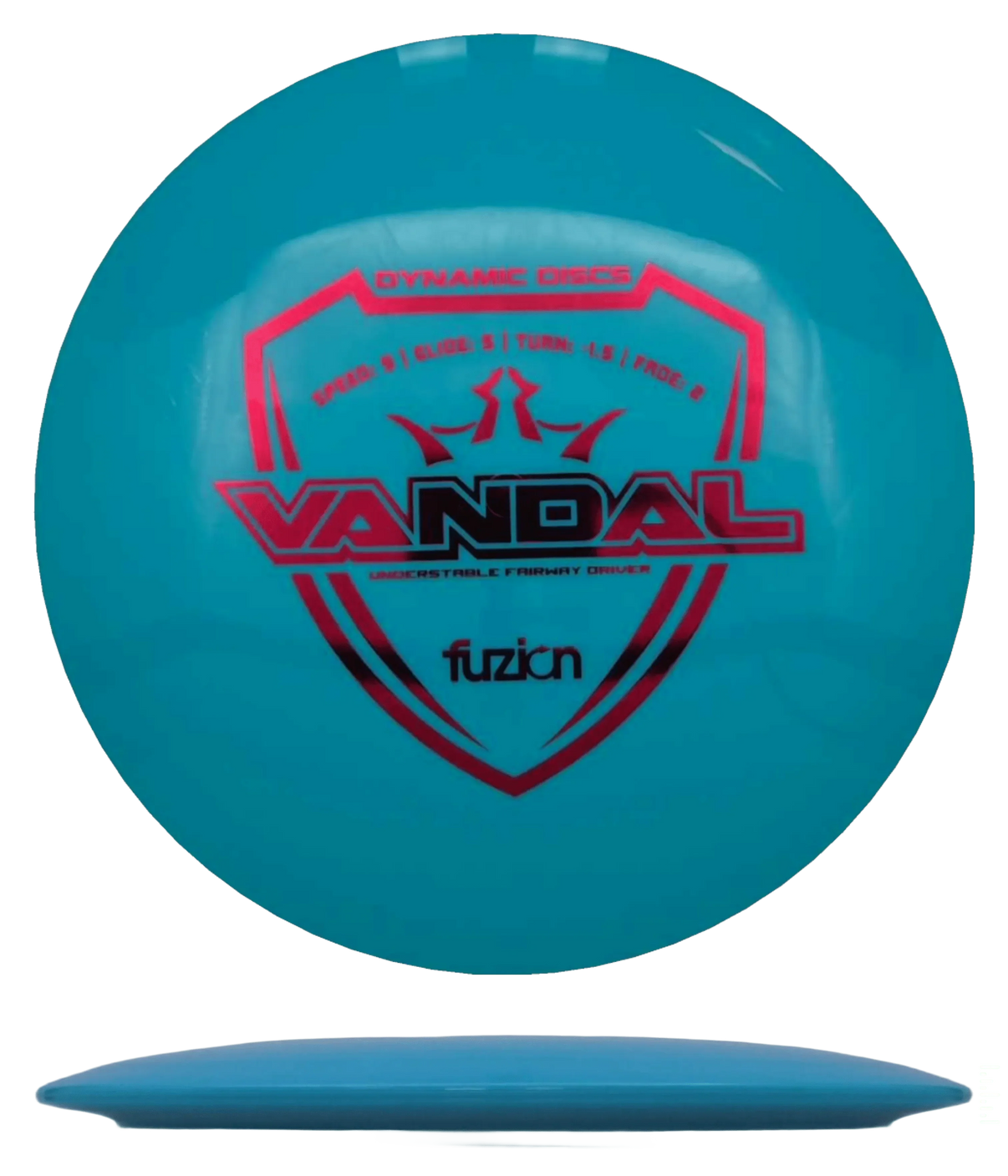Dynamic Discs Vandal - Fuzion-X / 173g - Blue (Blue Foil - Valerie Mandujano Texas Stamp) - Skyline Disc Golf