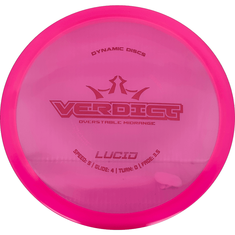 Dynamic Discs Verdict Dynamic Discs Verdict - Lucid / 169g - Pink (Red Foil) - Skyline Disc Golf