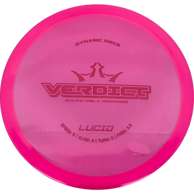 Dynamic Discs Verdict Dynamic Discs Verdict - Lucid / 169g - Pink (Red Foil) - Skyline Disc Golf