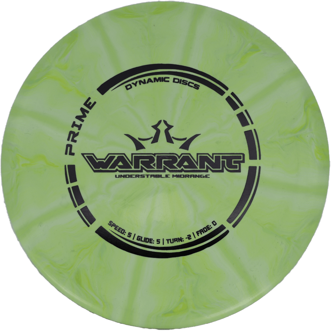 Dynamic Discs Warrant - Prime Burst / 177g - Green Burst (Black)