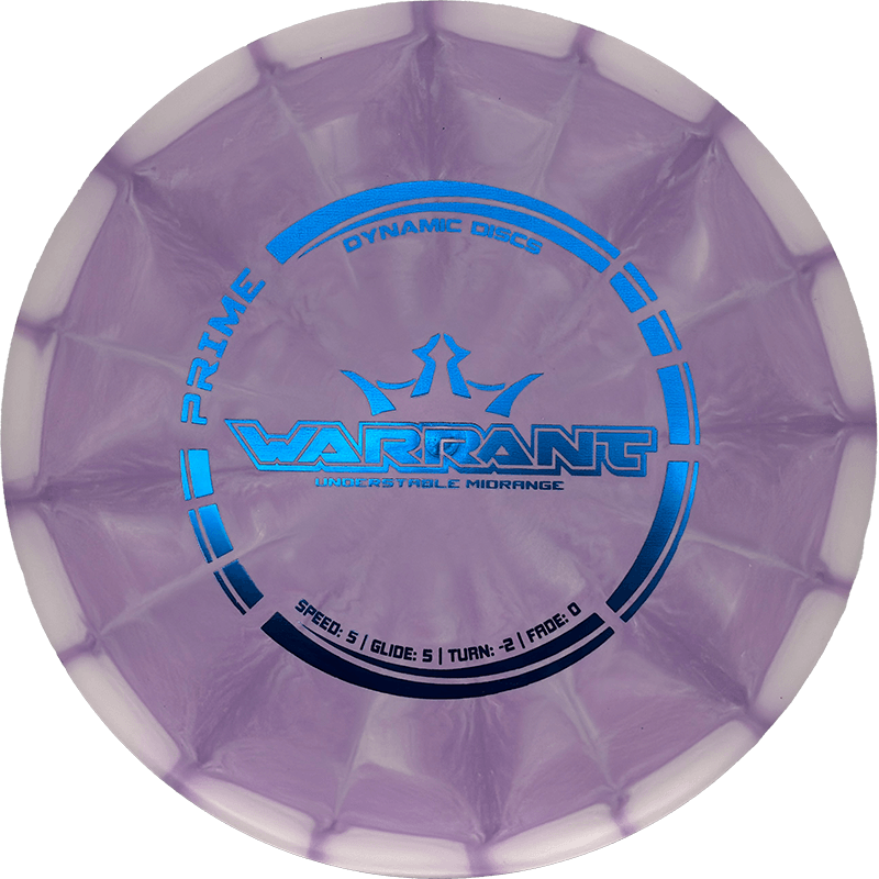 Dynamic Discs Warrant Dynamic Discs Warrant - Prime Burst / 175g - Lavender Burst (Blue Foil) - Skyline Disc Golf