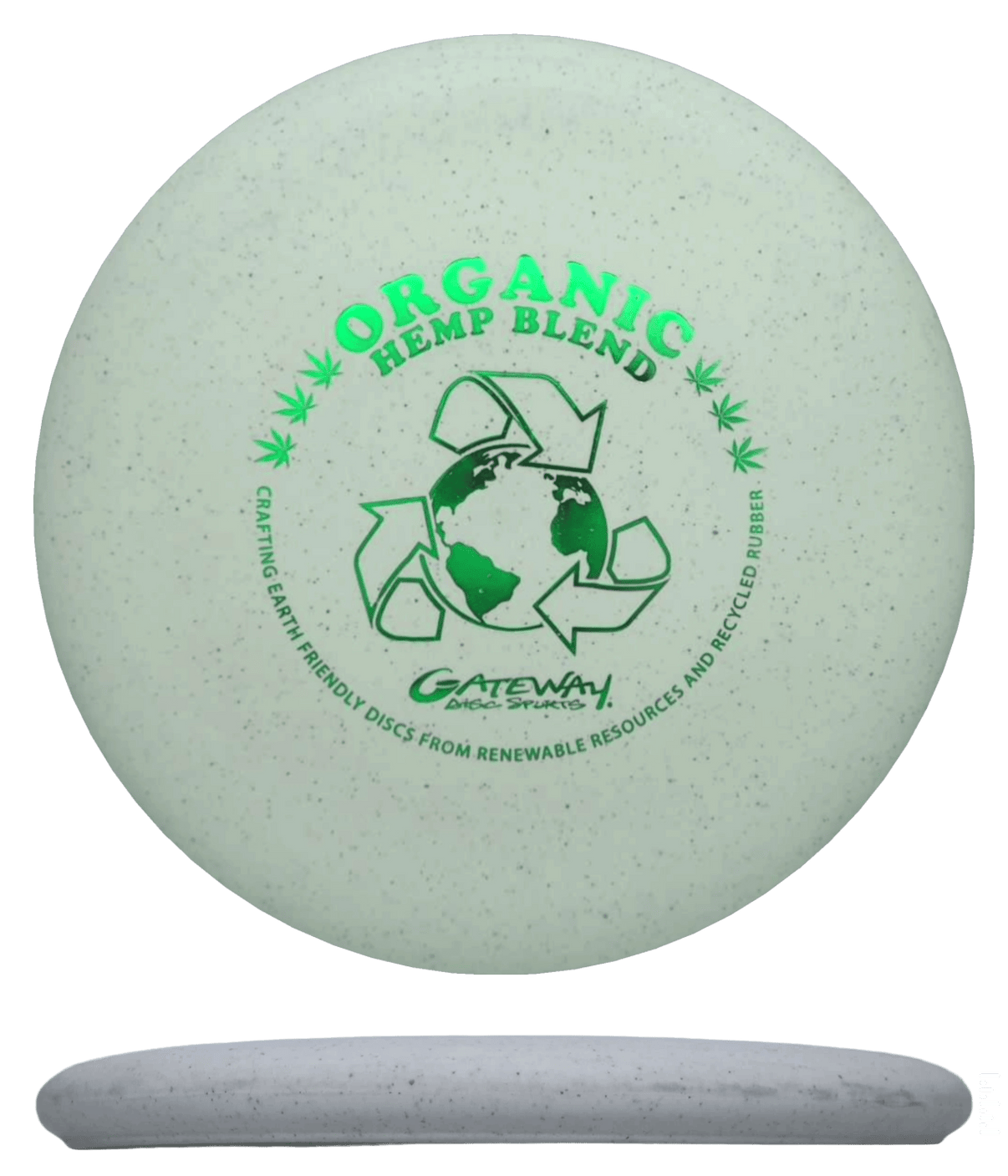 170g - Light Gray - ish (Green Foil) *014* SSSS Hemp Blend Gateway Wizard - Skyline Disc Golf