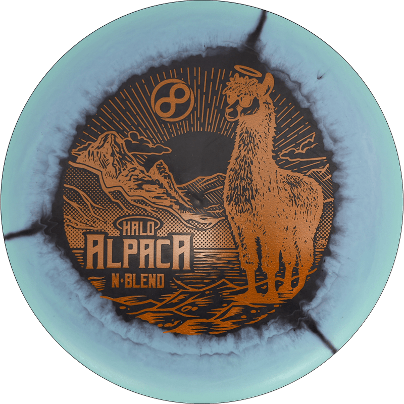 Infinite Discs Alpaca - Halo N-Blend / 171g - Black w/ Sky Blue Rim (Orange)