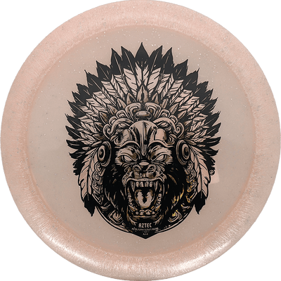 Infinite Discs Aztec Infinite Discs Aztec - Metal Flake Glow C-Blend / 164g - Light Peach (Black/Ghost) - Skyline Disc Golf