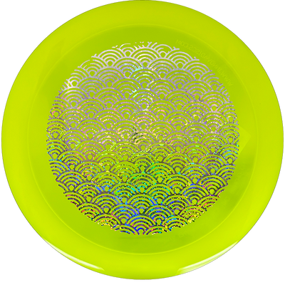 Infinite Discs Aztec Infinite Discs Aztec - Gummy C-Blend (X-Out) / 173g - Yellow (Chrome Shatter) - Skyline Disc Golf