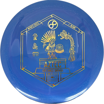 Infinite Discs Aztec Infinite Discs Aztec - I-Blend / 170g - Blue (Gold Chrome) - Skyline Disc Golf