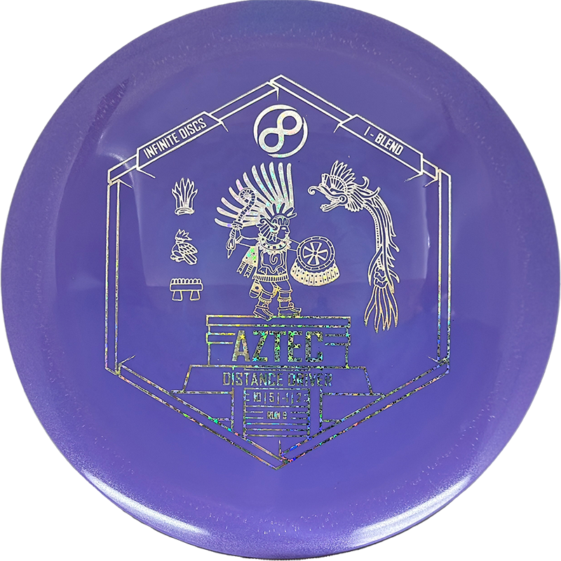 Infinite Discs Aztec Infinite Discs Aztec - I-Blend / 172g - Blue-ish Purple (Silver Shatter) - Skyline Disc Golf