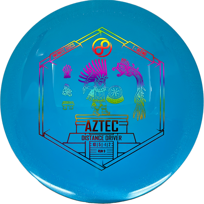 Infinite Discs Aztec Infinite Discs Aztec - I-Blend / 172g - Sky Blue (Rainbow Foil) - Skyline Disc Golf