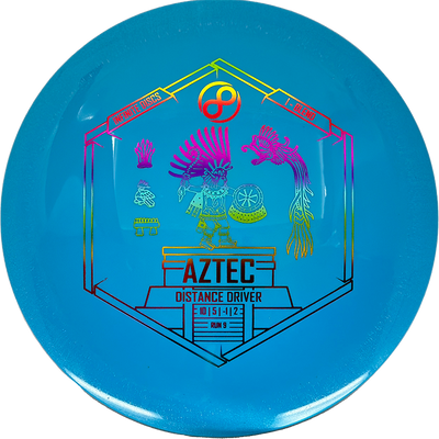 Infinite Discs Aztec Infinite Discs Aztec - I-Blend / 172g - Sky Blue (Rainbow Foil) - Skyline Disc Golf