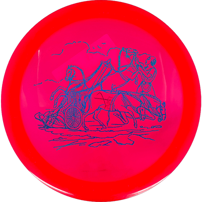 Infinite Discs Aztec Infinite Discs Aztec - Gummy C-Blend (X-Out) / 173g - Hot Red (Blue Chrome) - Skyline Disc Golf