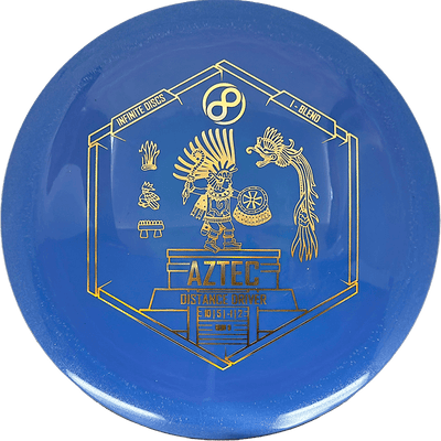 Infinite Discs Aztec Infinite Discs Aztec - I-Blend / 170g - Blue (Gold Chrome) - Skyline Disc Golf