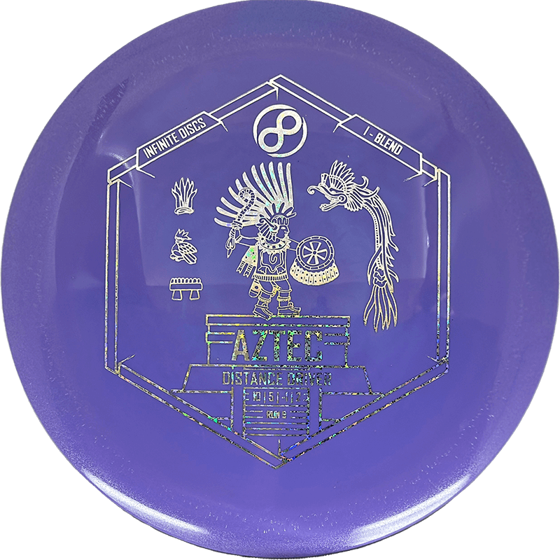 Infinite Discs Aztec Infinite Discs Aztec - I-Blend / 172g - Blue-ish Purple (Silver Shatter) - Skyline Disc Golf