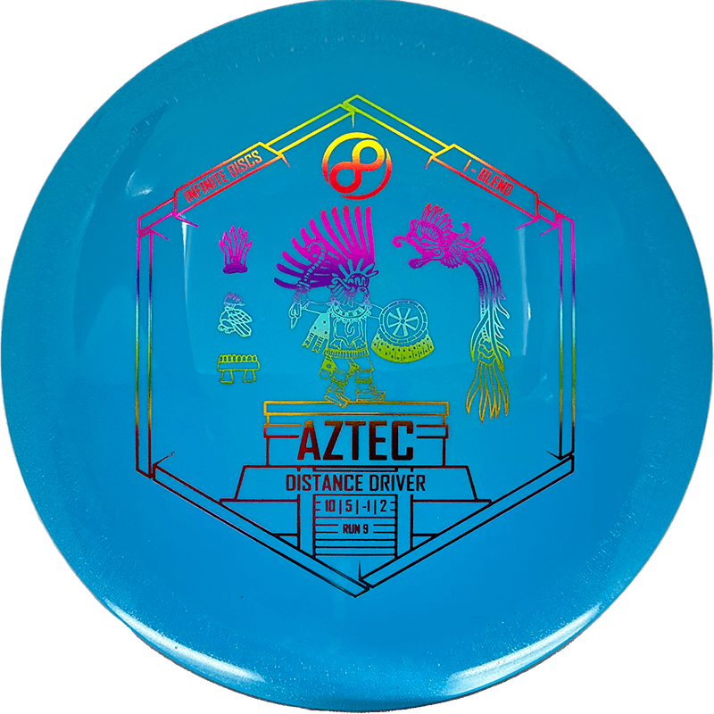 Infinite Discs Aztec Infinite Discs Aztec - I-Blend / 172g - Sky Blue (Rainbow Foil) - Skyline Disc Golf