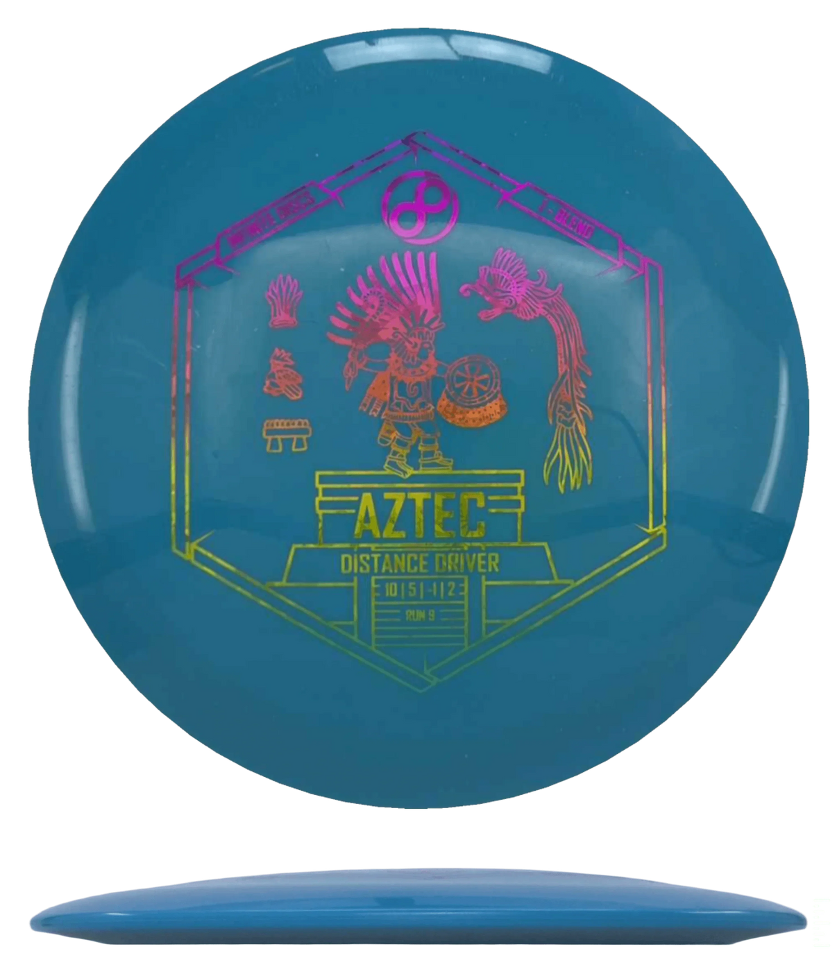 Infinite Discs Aztec - I-Blend / 173-75g - Dark Forest Green (Silver) - Skyline Disc Golf