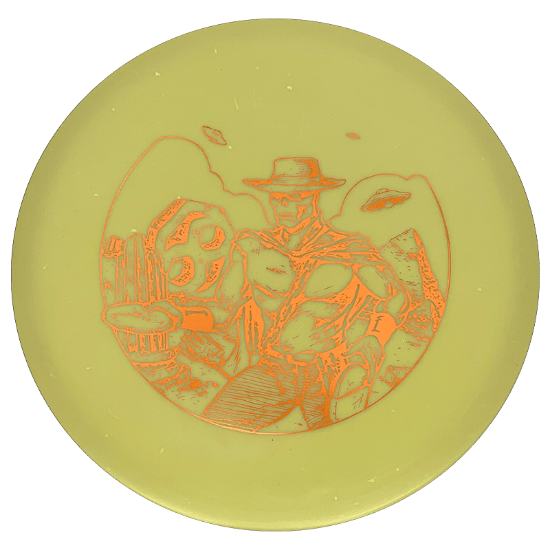 Infinite Discs Chariot Infinite Discs Chariot - D-Blend Glow / 175g - Yellow (Orange Foil) - Skyline Disc Golf