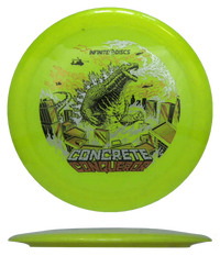 Infinite Discs Conqueror - Concrete / 173-75g - Yellow (Silver/Oil/Black) - Skyline Disc Golf
