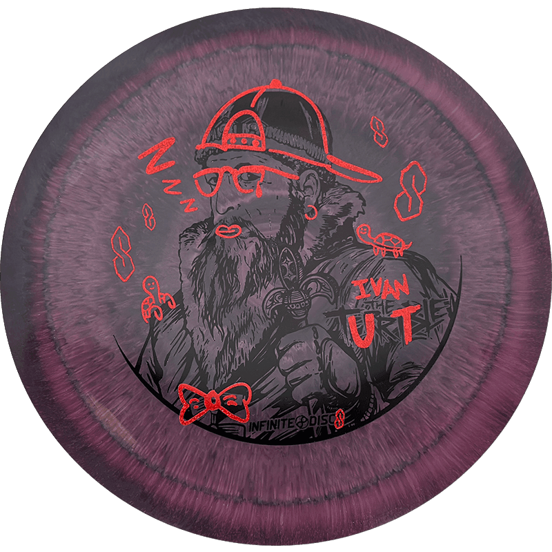 Infinite Discs Czar - Swirly S-Blend / 173-75g - Maroon (Black/Red - Ivan the Turtle) - Skyline Disc Golf
