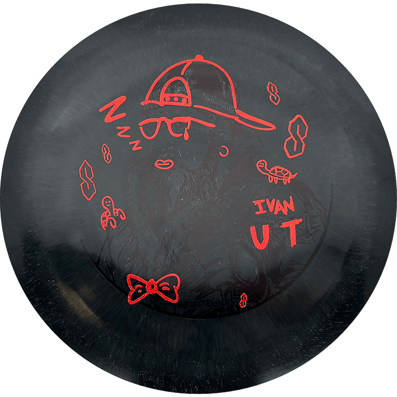 Infinite Discs Czar Infinite Discs Czar - Swirly S-Blend / 173-75g - Charcoal (Black/Red - Ivan the Turtle) - Skyline Disc Golf