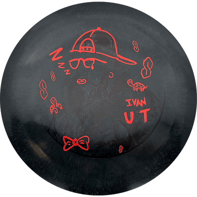 Infinite Discs Czar Infinite Discs Czar - Swirly S-Blend / 173-75g - Charcoal (Black/Red - Ivan the Turtle) - Skyline Disc Golf