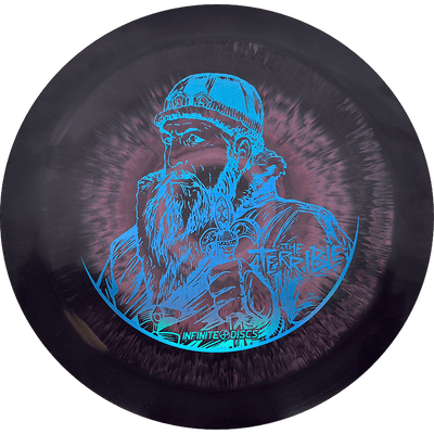 Infinite Discs Czar Infinite Discs Czar - Swirly S-Blend / 173-75g - Pink/Charcoal (Blue Chrome - Ivan the Terrible) - Skyline Disc Golf