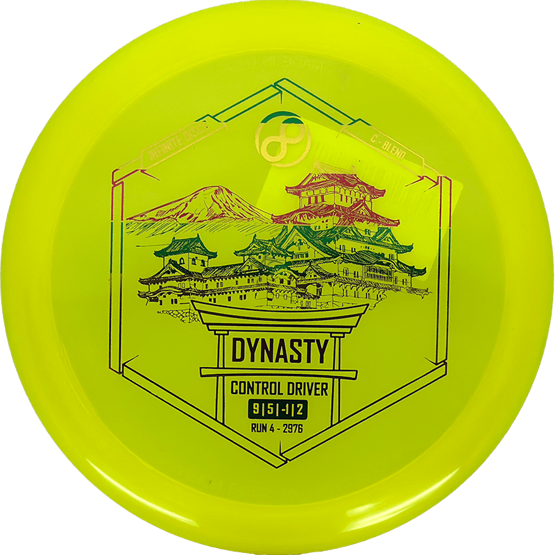 Infinite Discs Dynasty Infinite Discs Dynasty - C-Blend / 173-75g - Bright Yellow (Rasta Foil) - Skyline Disc Golf