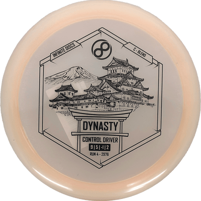 Infinite Discs Dynasty Infinite Discs Dynasty - C-Blend / 173-75g - Off-White/Melon (Black) - Skyline Disc Golf