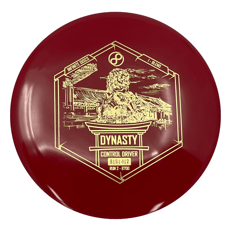 Infinite Discs Dynasty Infinite Discs Dynasty - I-Blend / 170g - Red (Light Gold) - Skyline Disc Golf