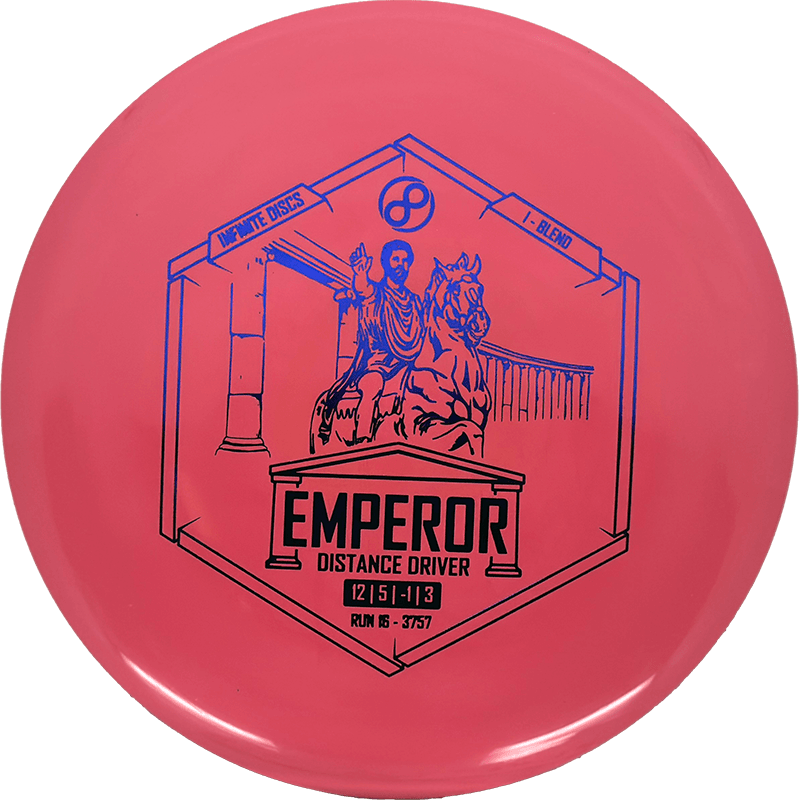 Infinite Discs Emperor Infinite Discs Emperor - I-Blend / 173-75g - Rose (Blue Foil) - Skyline Disc Golf