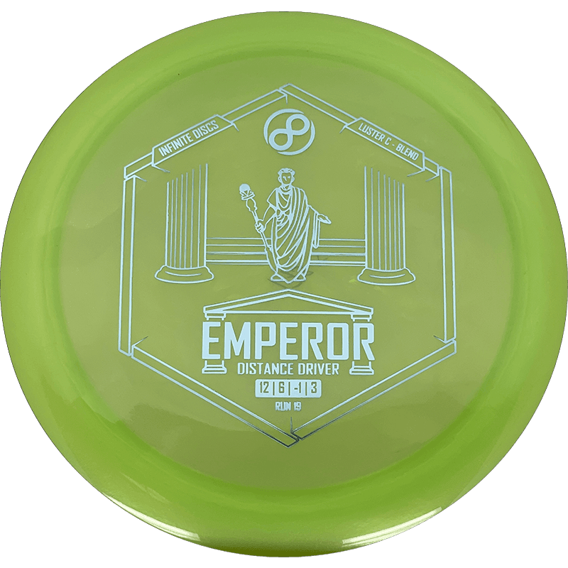 Infinite Discs Emperor Infinite Discs Emperor - Luster C-Blend / 173-75g - Lime (Light Blue Foil) - Skyline Disc Golf