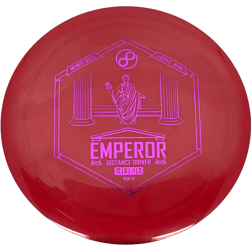 Infinite Discs Emperor Infinite Discs Emperor - Luster C-Blend / 173-75g - Red (Magenta Foil) - Skyline Disc Golf