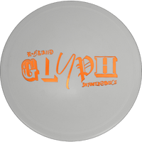 Infinite Discs Glyph - R-Blend / 175g - White (Orange Foil) - Skyline Disc Golf