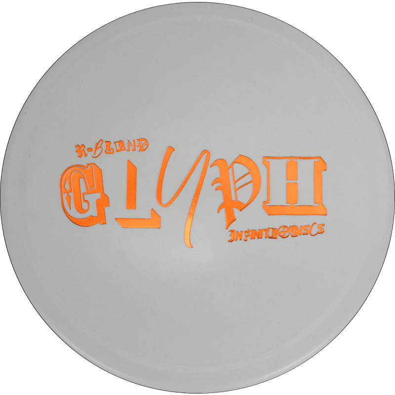 175g - White (Orange Foil) R - Blend Infinite Discs Glyph - Skyline Disc Golf