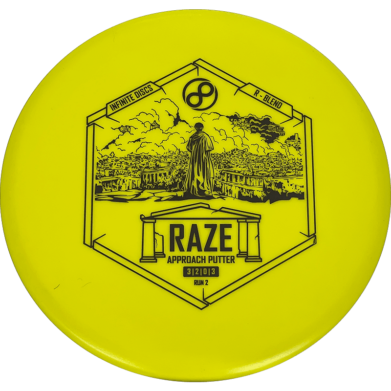 Infinite Discs Raze Infinite Discs Raze - R-Blend / 175g - Yellow (Black) - Skyline Disc Golf