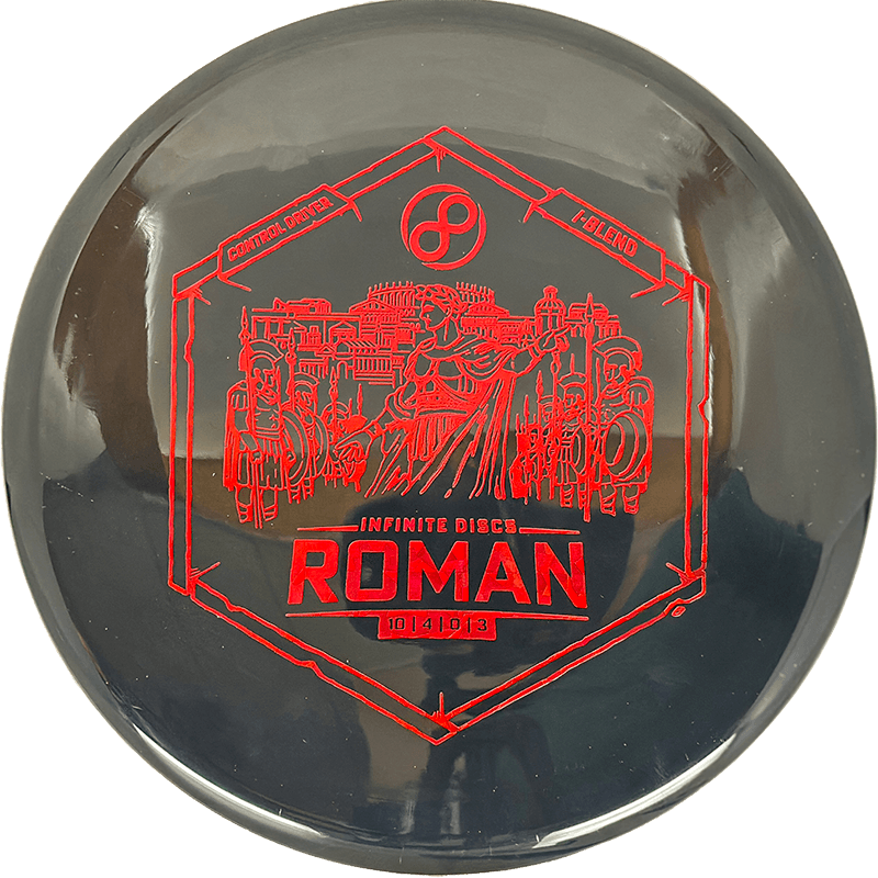 Infinite Discs Roman Infinite Discs Roman - I-Blend / 171g - Black (Red) - Skyline Disc Golf