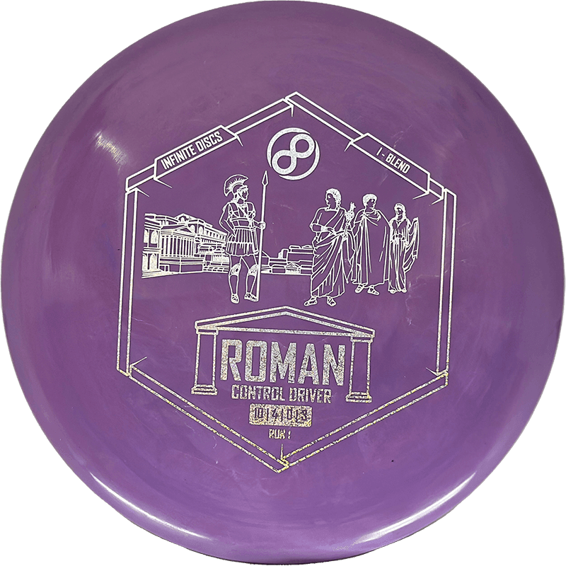 167g - Violet (Silver Glitter) I - Blend Infinite Discs Roman - Skyline Disc Golf