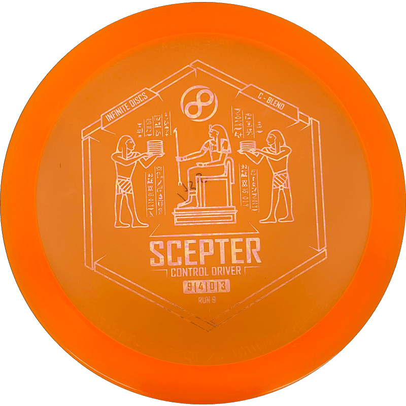 173 - 75g - Orange (Ghost) C - Blend Infinite Discs Scepter - Skyline Disc Golf