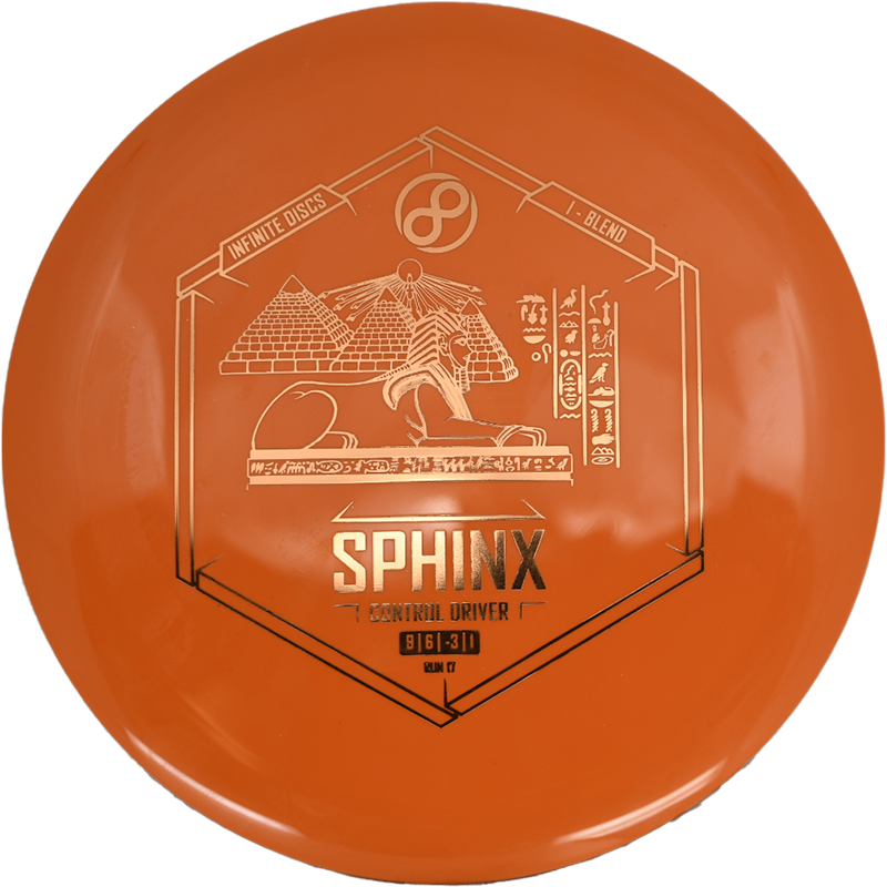 Infinite Discs Sphinx Infinite Discs Sphinx - I-Blend / 172g - Orange (Orange Foil) - Skyline Disc Golf