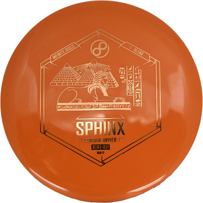 Infinite Discs Sphinx Infinite Discs Sphinx - I-Blend / 172g - Orange (Orange Foil) - Skyline Disc Golf