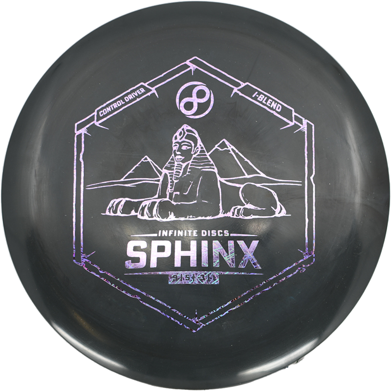 Infinite Discs Sphinx Infinite Discs Sphinx - I-Blend / 171g - Black (Lavender Laser) - Skyline Disc Golf