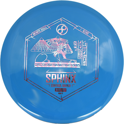 Infinite Discs Sphinx Infinite Discs Sphinx - I-Blend / 171g - Sky Blue (Rose Foil) - Skyline Disc Golf