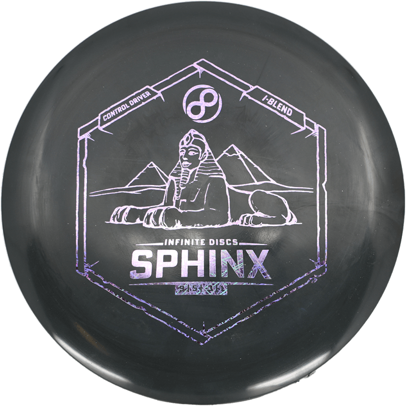 171g - Black (Lavender Laser) I - Blend Infinite Discs Sphinx - Skyline Disc Golf