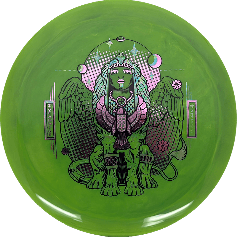 Infinite Discs Sphinx Infinite Discs Sphinx - Swirly S-Blend - Zoe Andyke Tour Series / 173-75g - Dirty Lime Swirl (Lavender/Oil Slick) - Skyline Disc Golf