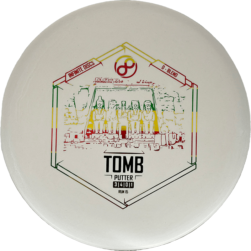 Infinite Discs Tomb Infinite Discs Tomb - D-Blend / 172g - White (Rasta Foil) - Skyline Disc Golf