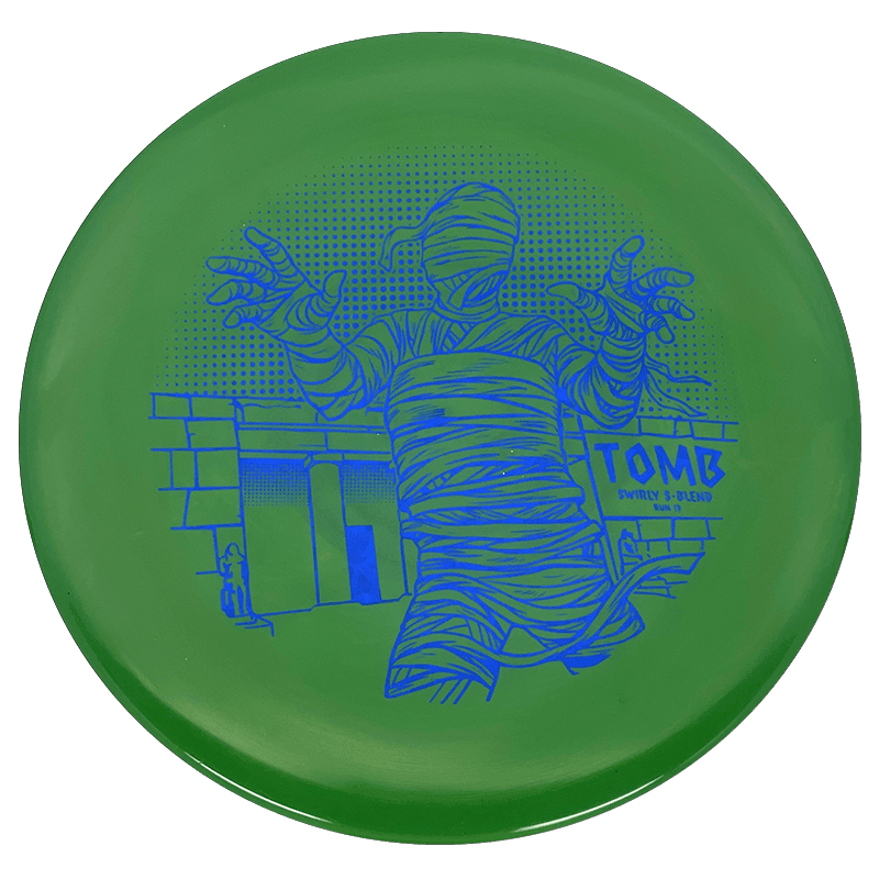 Infinite Discs Tomb Infinite Discs Tomb - Swirly S-Blend / 173-75g - Green (Blue Shatter) - Skyline Disc Golf